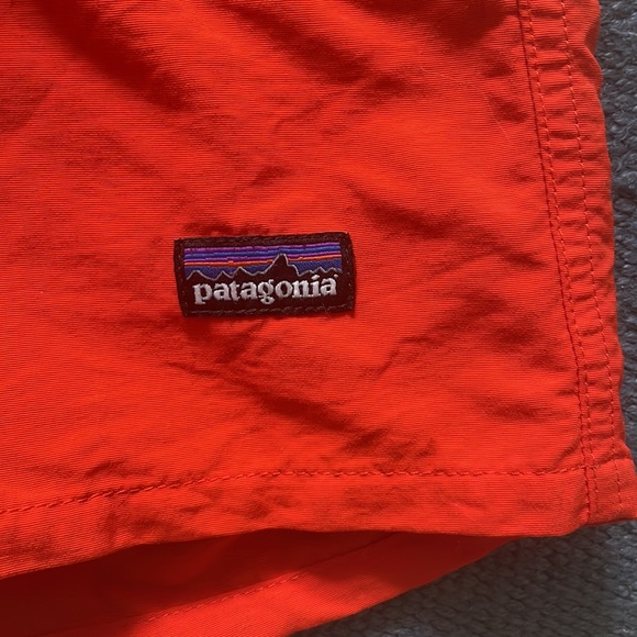 PATAGONIA WOMEN'S BAGGIES SHORT Bright Orange Size Small - Picture 4 of 4